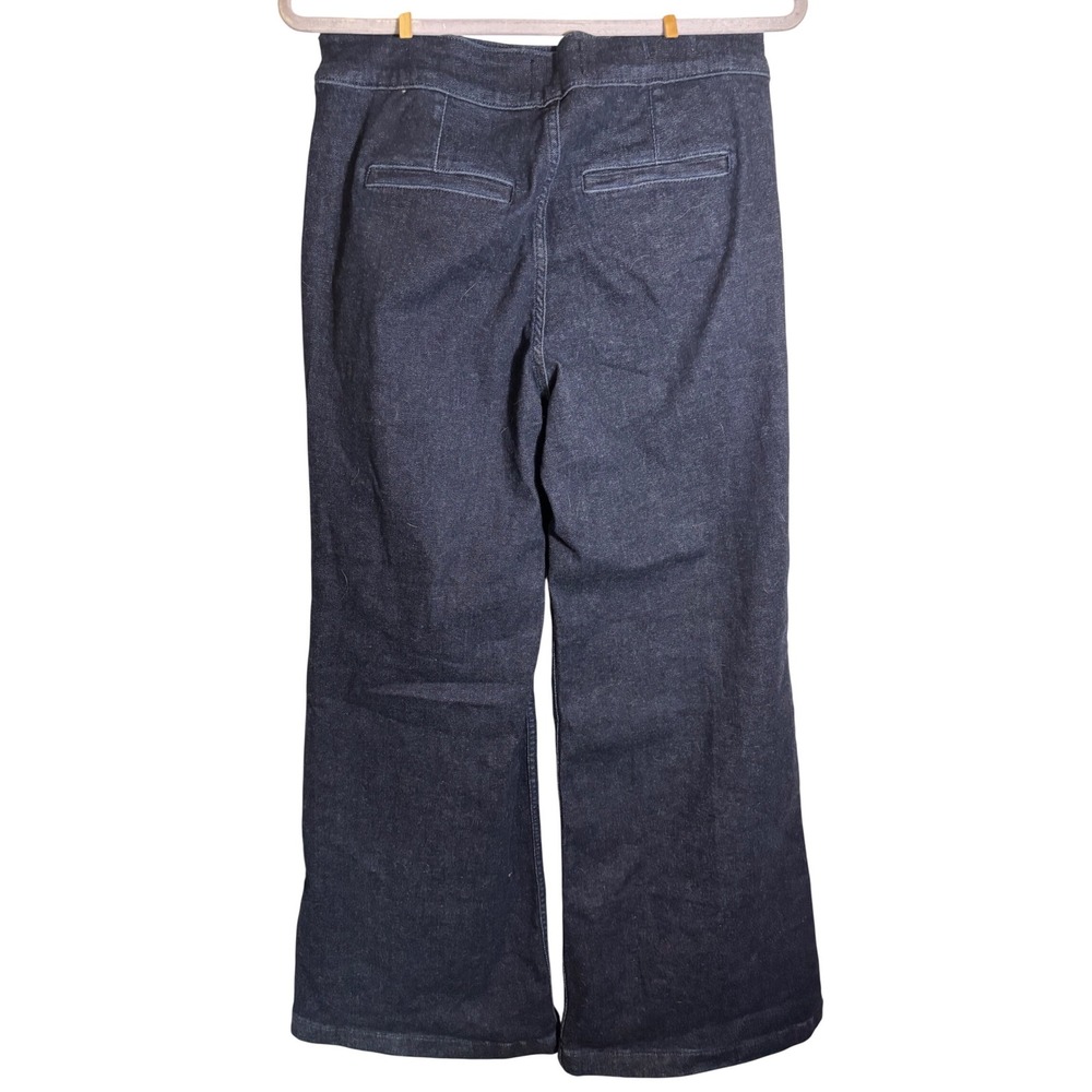 NWT White House Black Market Chain Detail Extra High Rise Wide Leg Jean Size 10R - Picture 3 of 7